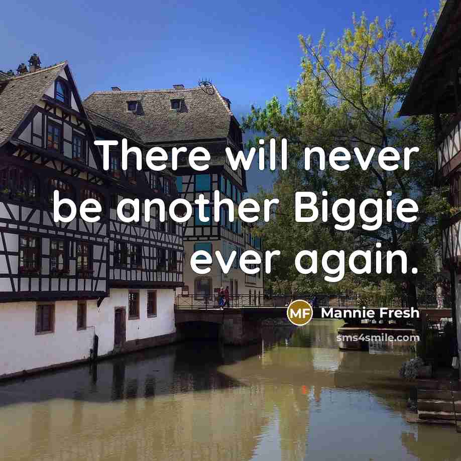“There will never be another Biggie ever again.” quote by Mannie Fresh