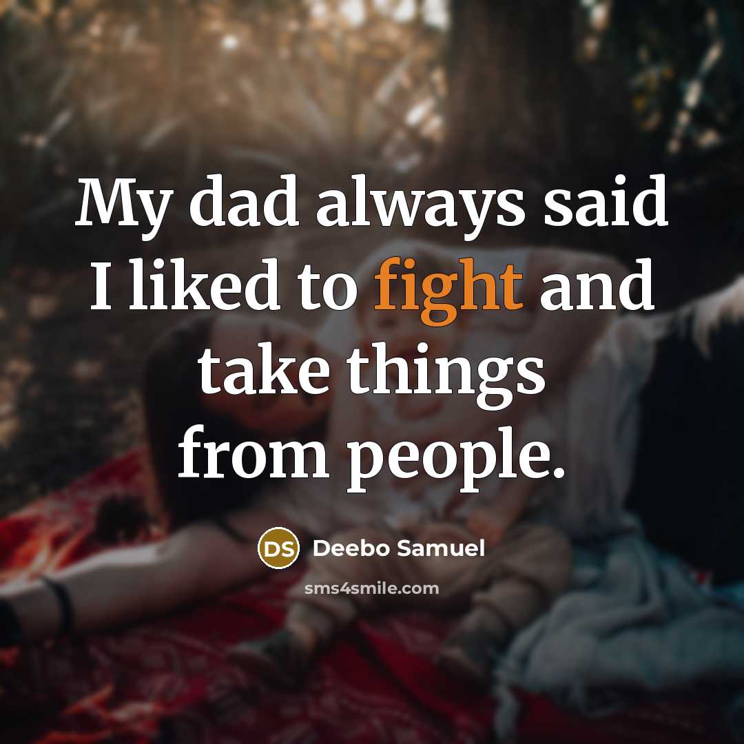 “My dad always said I liked to fight and take things from people.” quote by Deebo Samuel