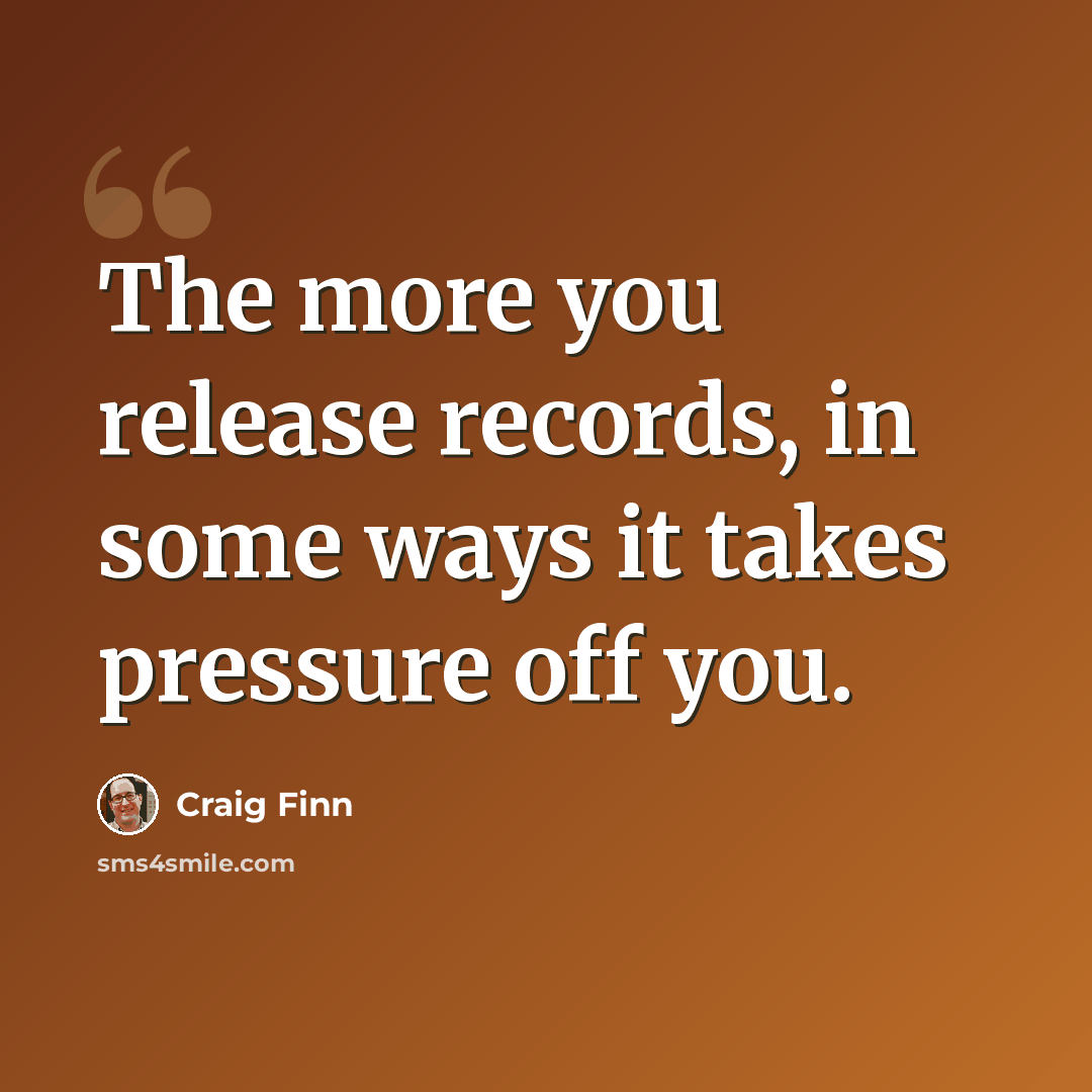 “The more you release records, in some ways it takes pressure off you.” quote by Craig Finn