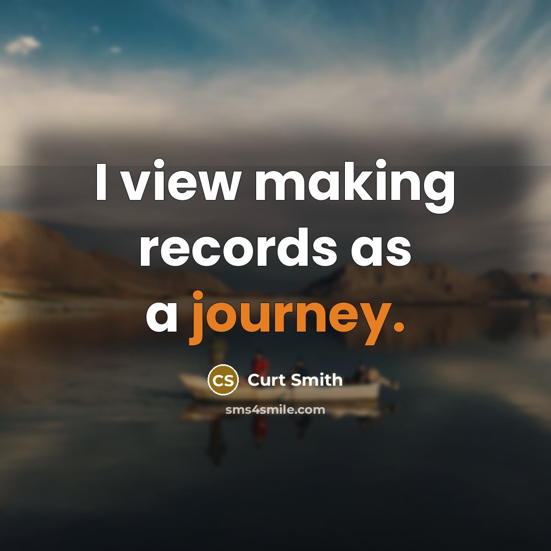 “I view making records as a journey.” quote by Curt Smith
