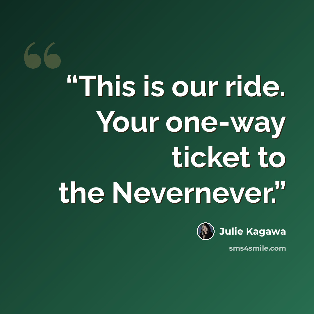 “This is our ride. Your one-way ticket to the Nevernever.” quote by Julie Kagawa