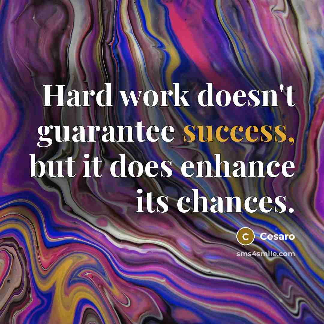 “Hard work doesn't guarantee success, but it does enhance its chances.” quote by Cesaro