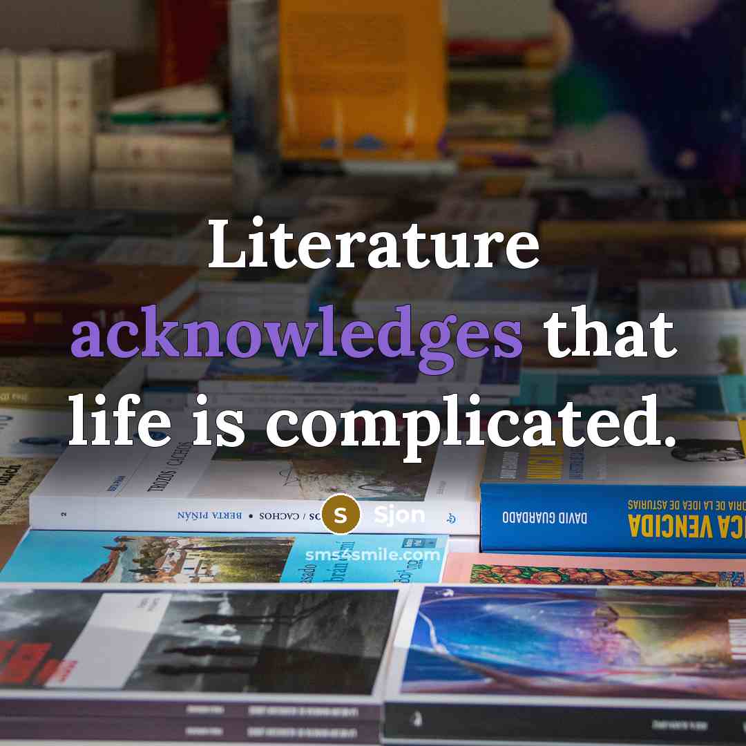 “Literature acknowledges that life is complicated.” quote by Sjon