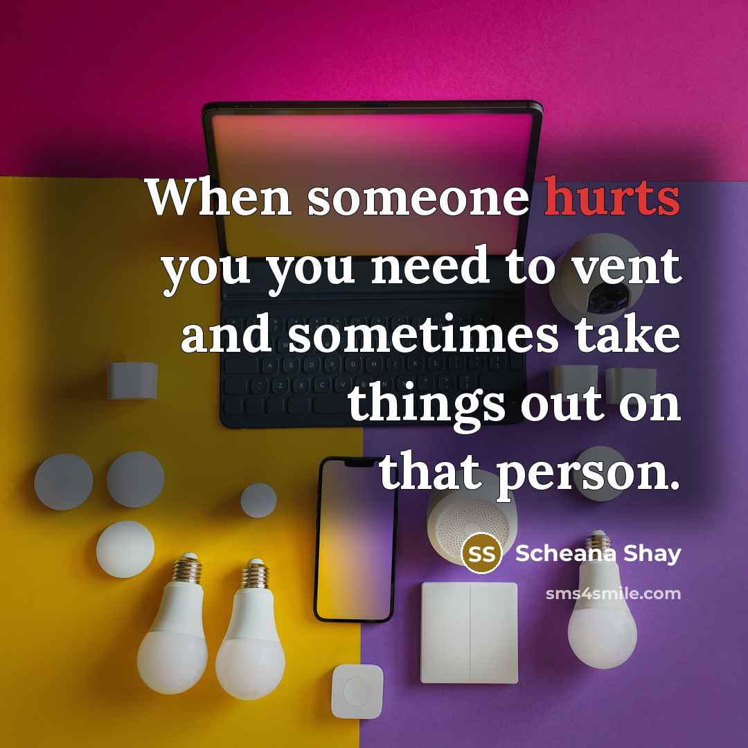 “When someone hurts you you need to vent and sometimes take things out on that person.” quote by Scheana Shay