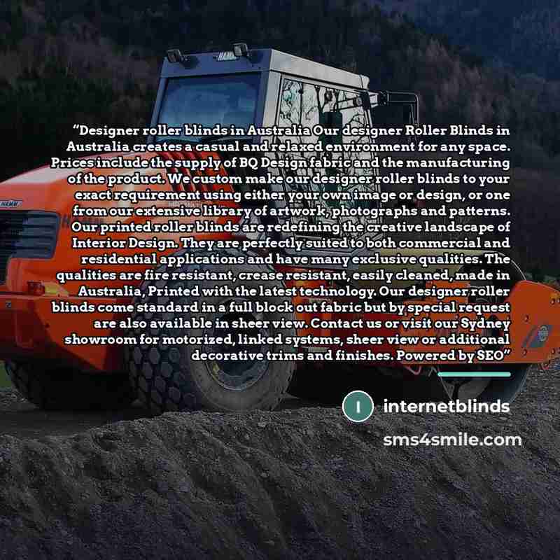 “Designer roller blinds in Australia Our designer Roller Blinds in Australia creates a casual and relaxed environment for any space. Prices include the supply of BQ Design fabric and the manufacturing of the product. We custom make our designer roller blinds to your exact requirement using either…” quote by internetblinds