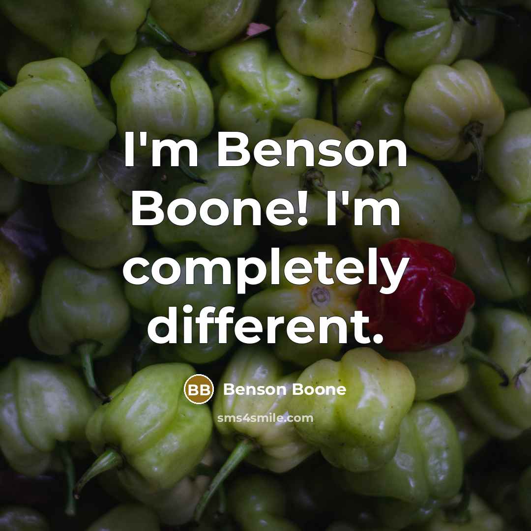 “I'm Benson Boone! I'm completely different.” quote by Benson Boone
