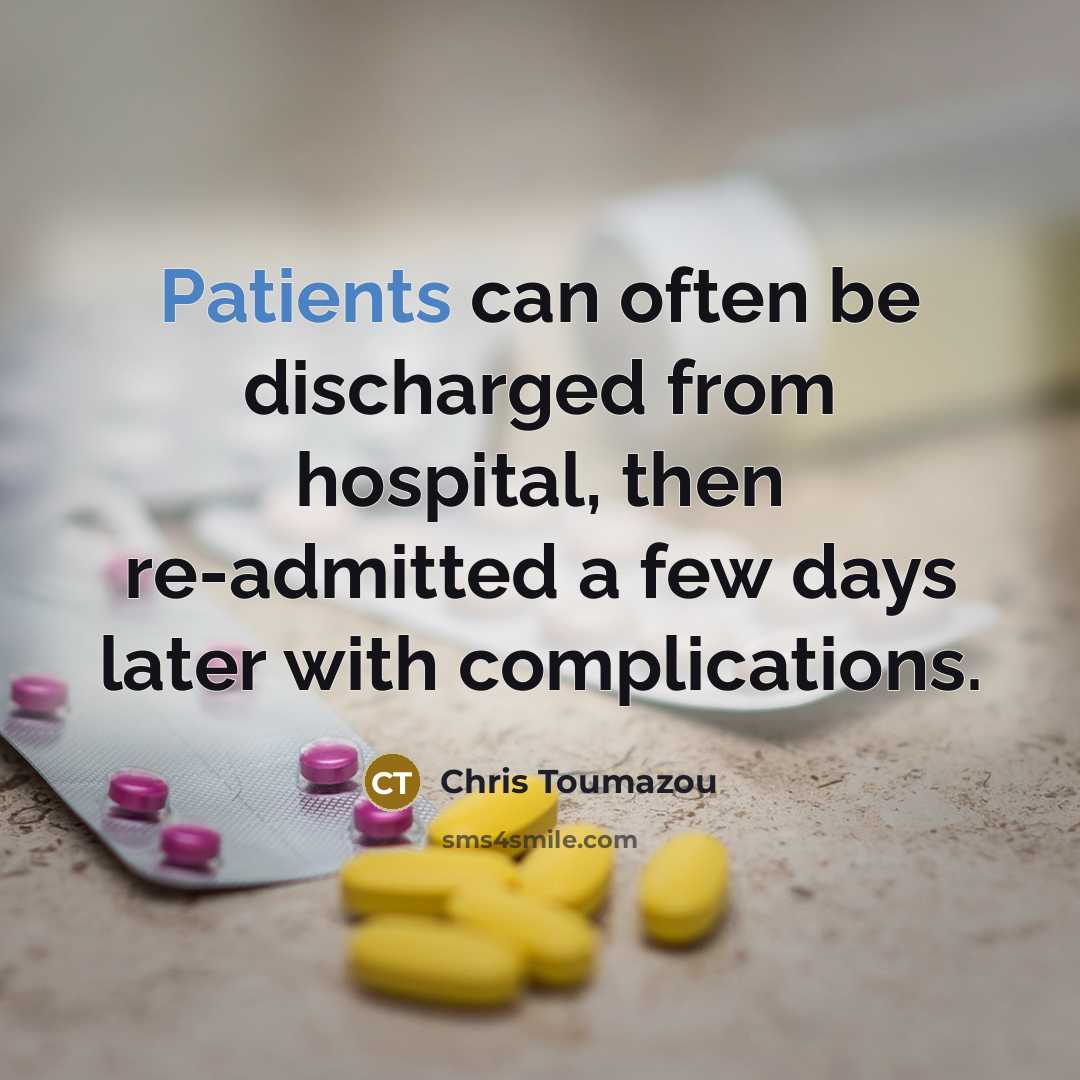“Patients can often be discharged from hospital, then re-admitted a few days later with complications.” quote by Chris Toumazou
