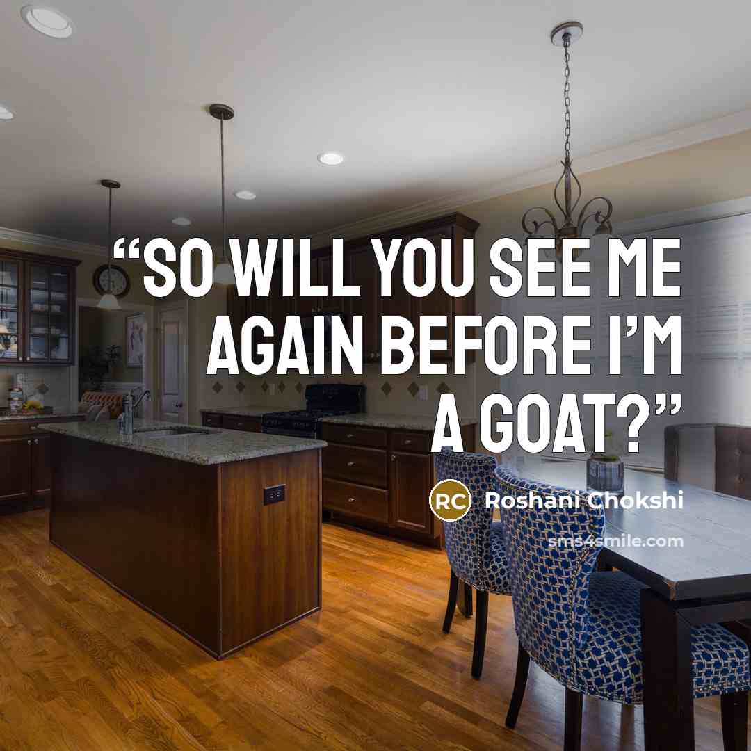 “So will you see me again before I’m a goat?” quote by Roshani Chokshi