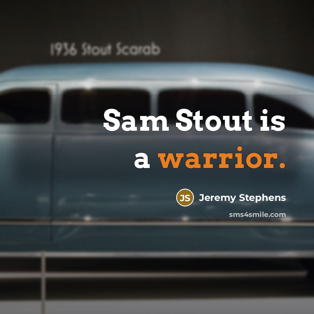 “Sam Stout is a warrior.” quote by Jeremy Stephens