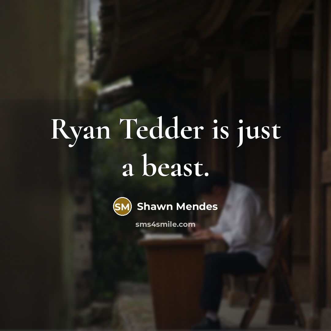 “Ryan Tedder is just a beast.” quote by Shawn Mendes