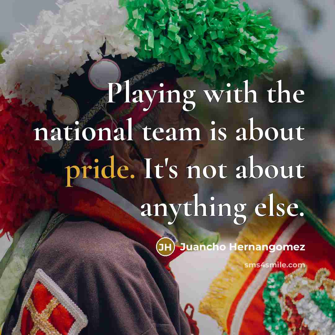 “Playing with the national team is about pride. It's not about anything else.” quote by Juancho Hernangomez
