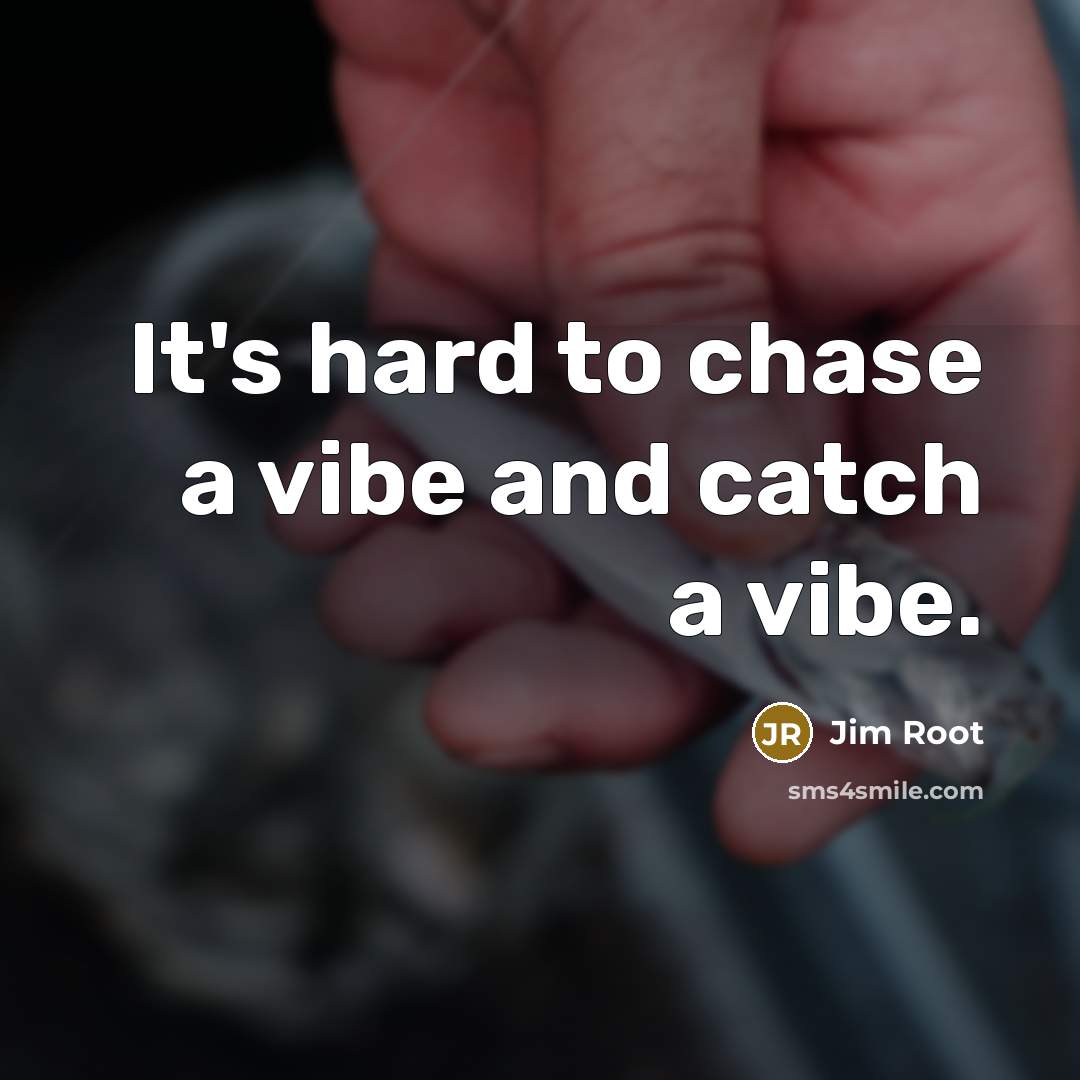 “It's hard to chase a vibe and catch a vibe.” quote by Jim Root