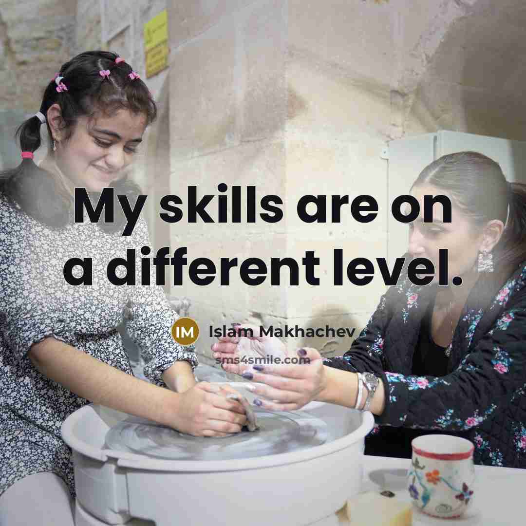 “My skills are on a different level.” quote by Islam Makhachev