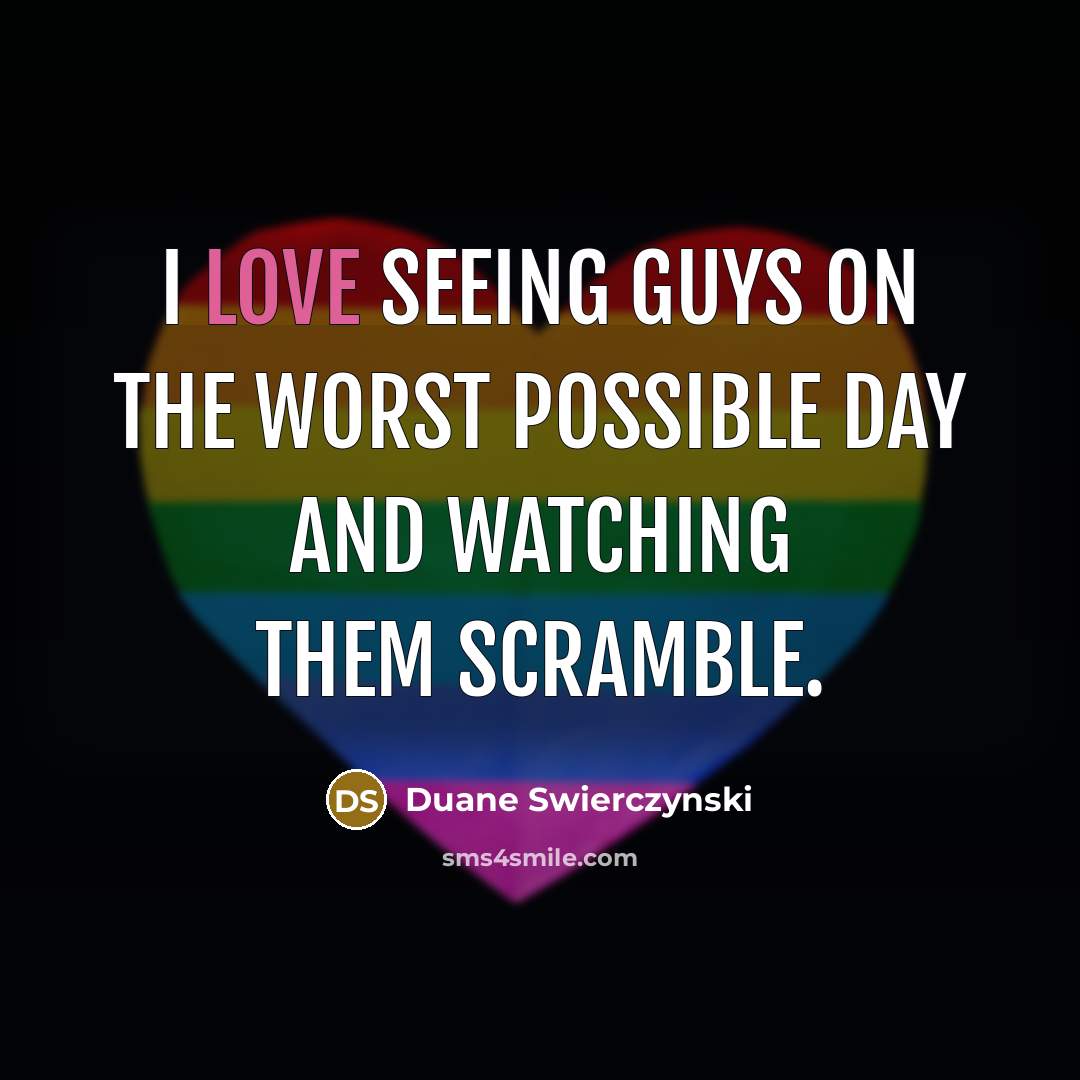 “I love seeing guys on the worst possible day and watching them scramble.” quote by Duane Swierczynski