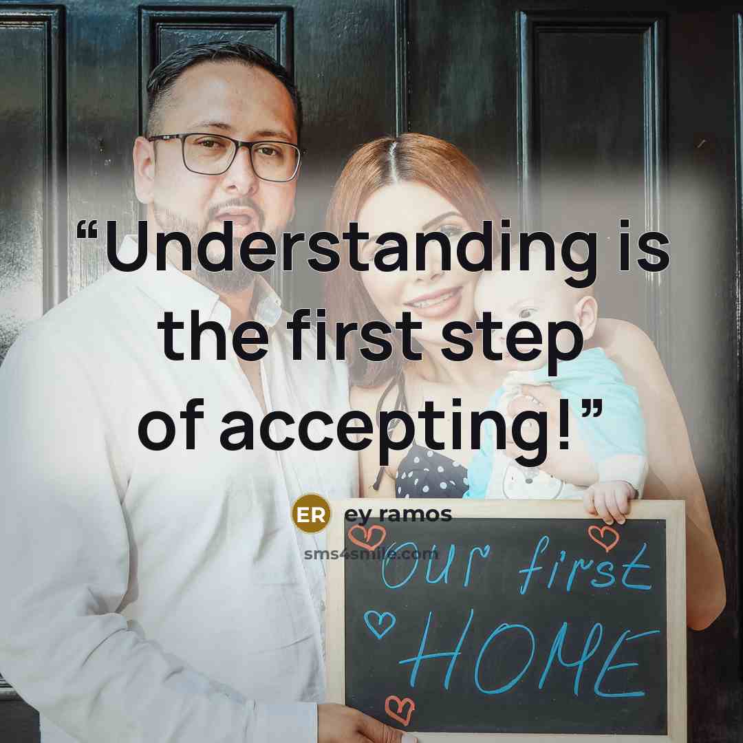 “Understanding is the first step of accepting!” quote by ey ramos