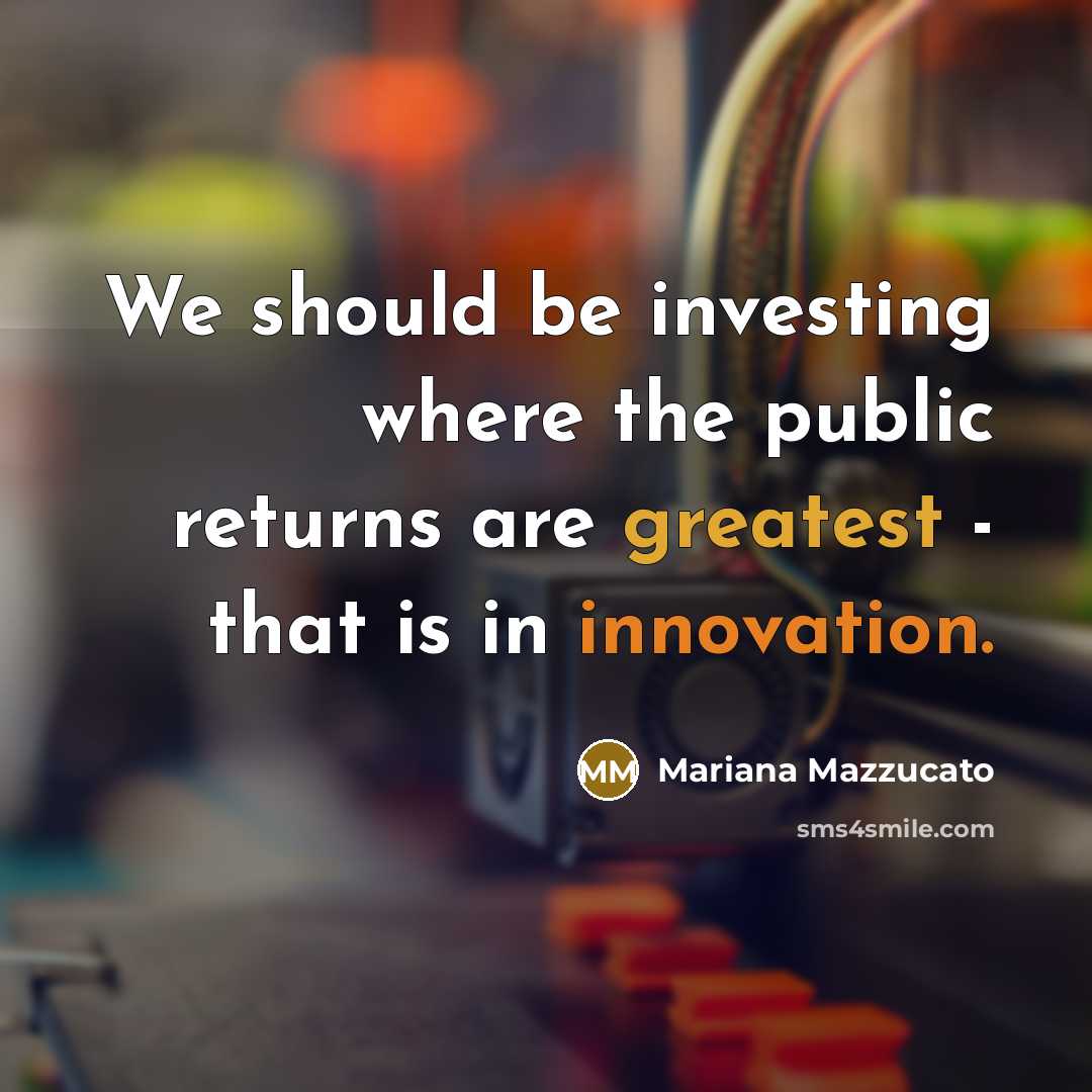 “We should be investing where the public returns are greatest - that is in innovation.” quote by Mariana Mazzucato