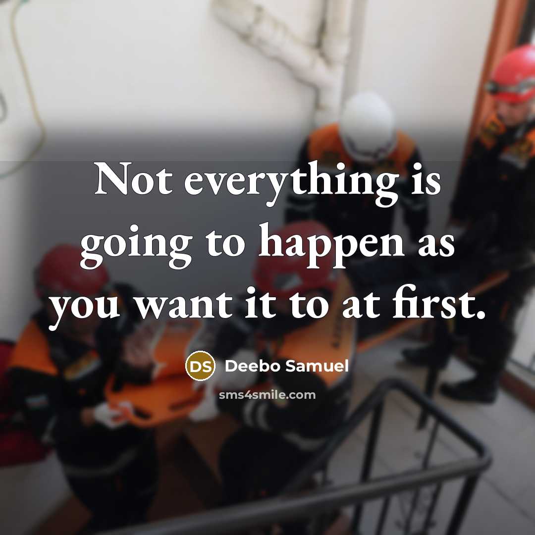 “Not everything is going to happen as you want it to at first.” quote by Deebo Samuel