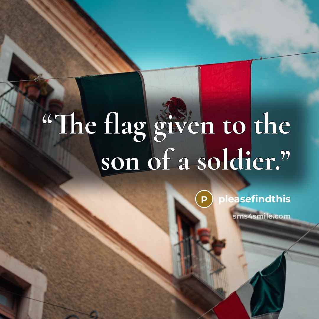 “The flag given to the son of a soldier.” quote by pleasefindthis