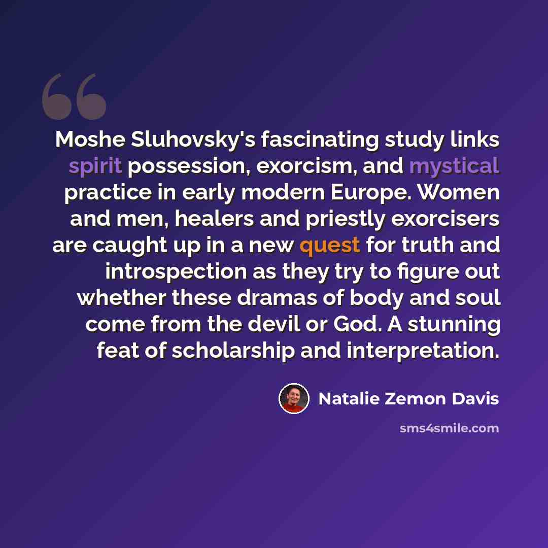 “Moshe Sluhovsky's fascinating study links spirit possession, exorcism, and mystical practice in early modern Europe. Women and men, healers and priestly exorcisers are caught up in a new quest for truth and introspection as they try to figure out whether these dramas of body and soul come from the…” quote by Natalie Zemon Davis
