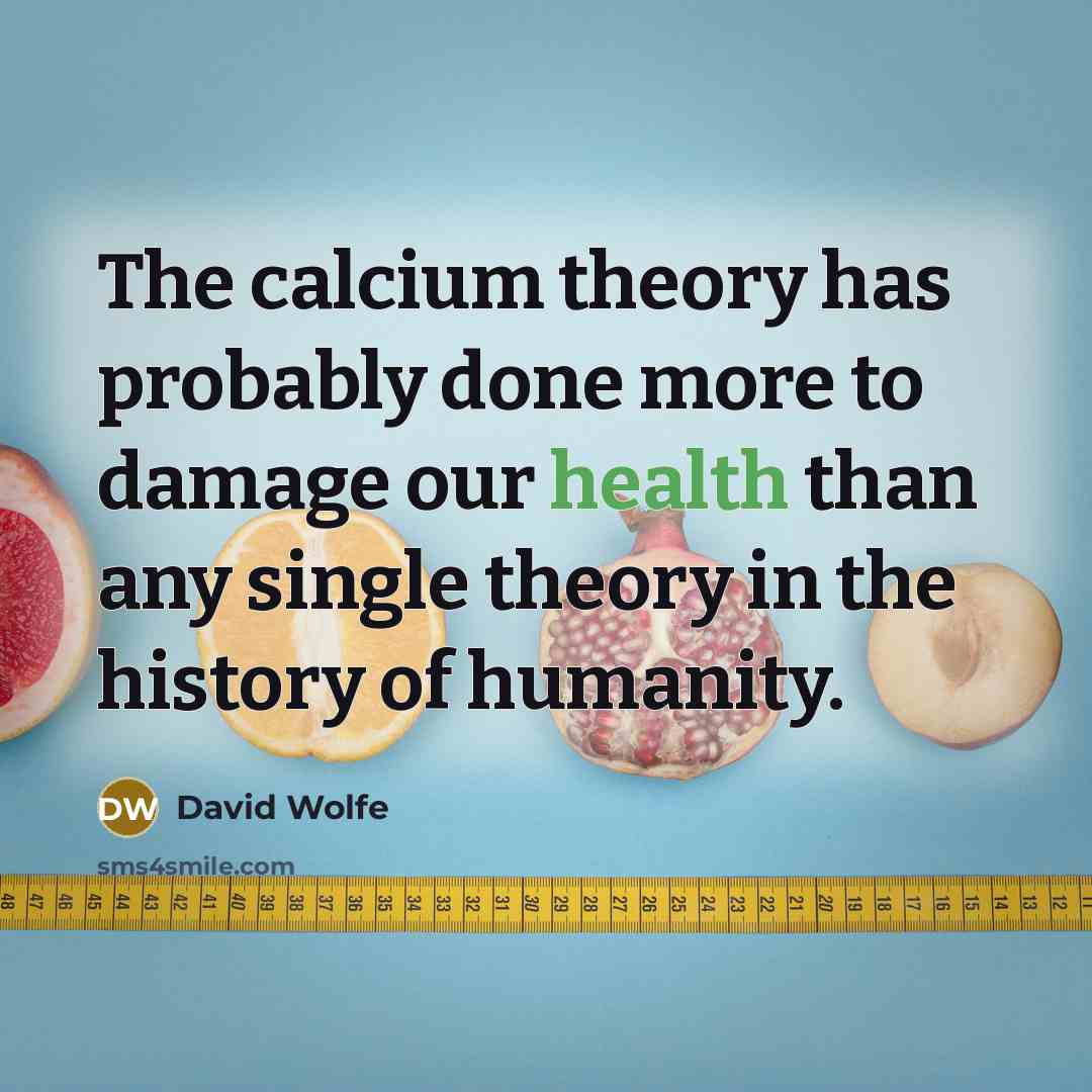 “The calcium theory has probably done more to damage our health than any single theory in the history of humanity.” quote by David Wolfe
