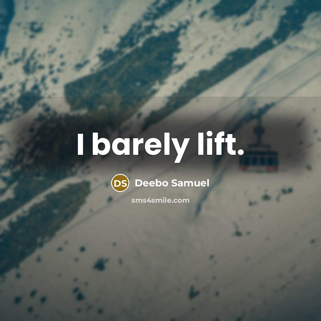 “I barely lift.” quote by Deebo Samuel
