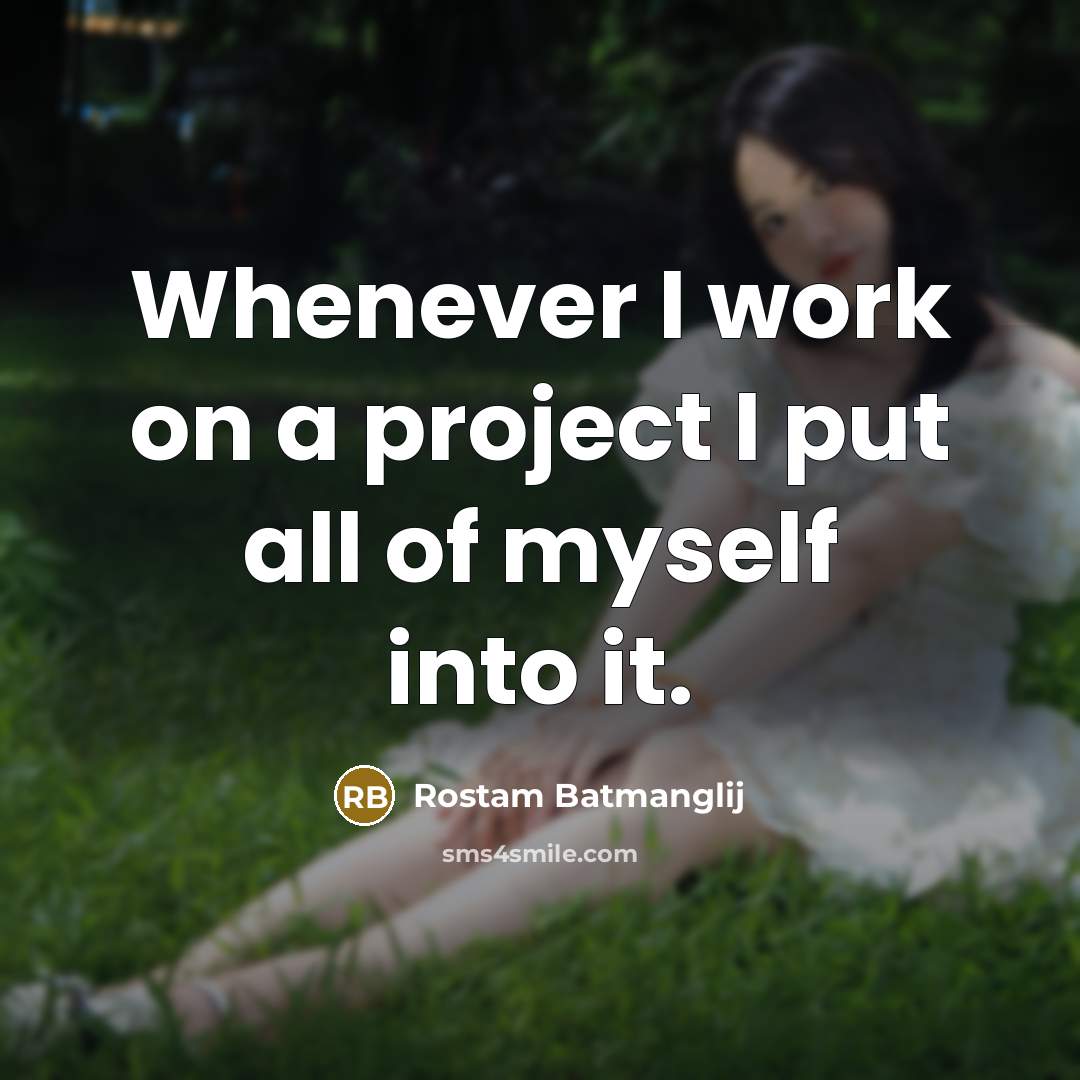 “Whenever I work on a project I put all of myself into it.” quote by Rostam Batmanglij