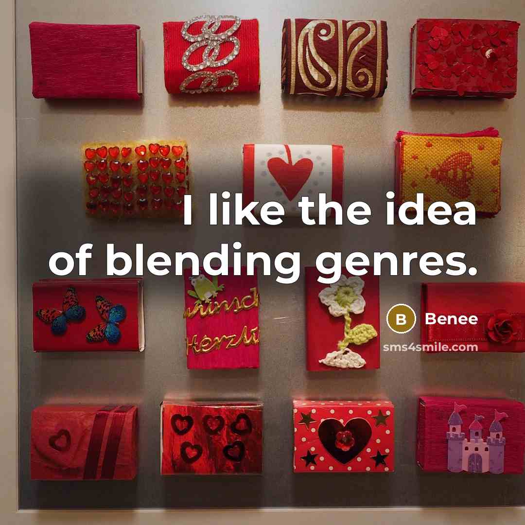 “I like the idea of blending genres.” quote by Benee