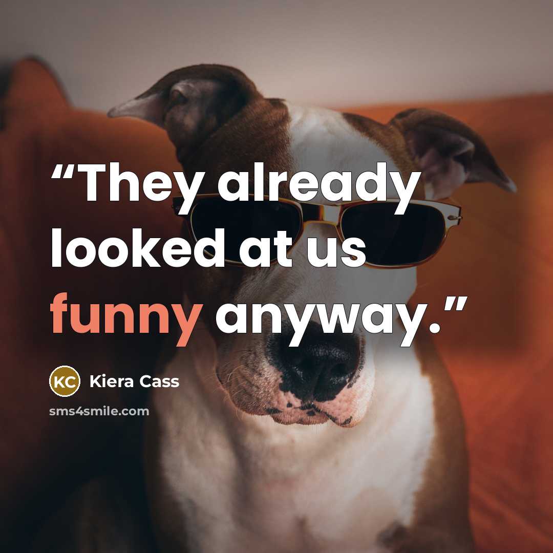 “They already looked at us funny anyway.” quote by Kiera Cass