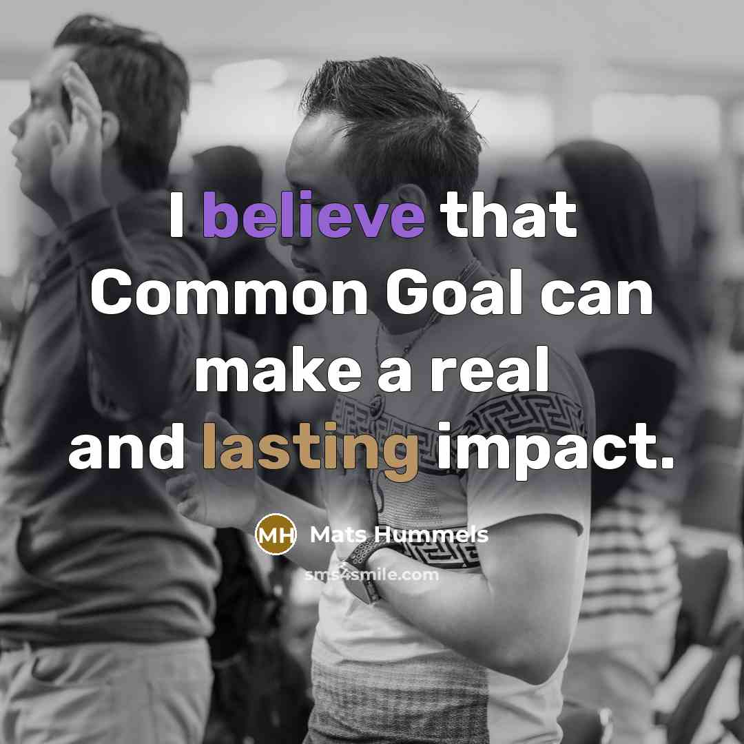 “I believe that Common Goal can make a real and lasting impact.” quote by Mats Hummels