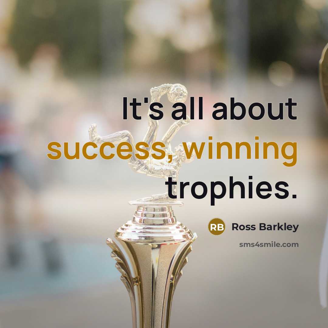 “It's all about success, winning trophies.” quote by Ross Barkley