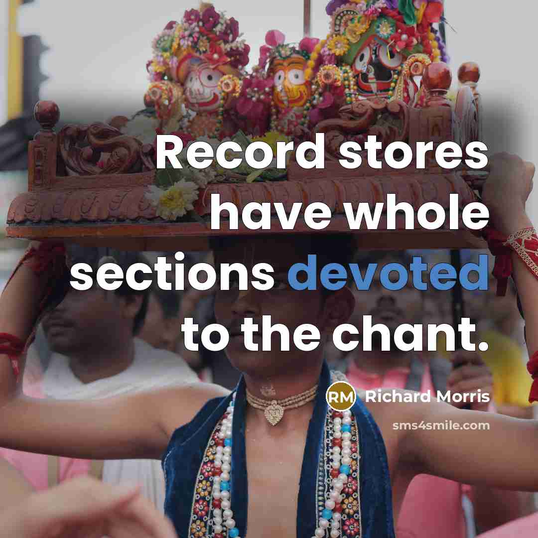 “Record stores have whole sections devoted to the chant.” quote by Richard Morris