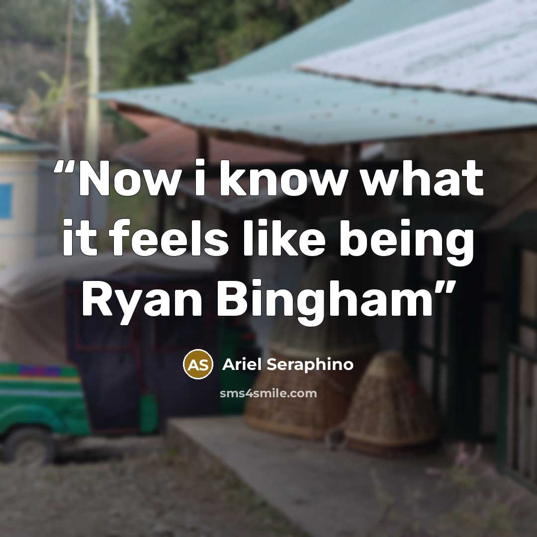 “Now i know what it feels like being Ryan Bingham” quote by Ariel Seraphino