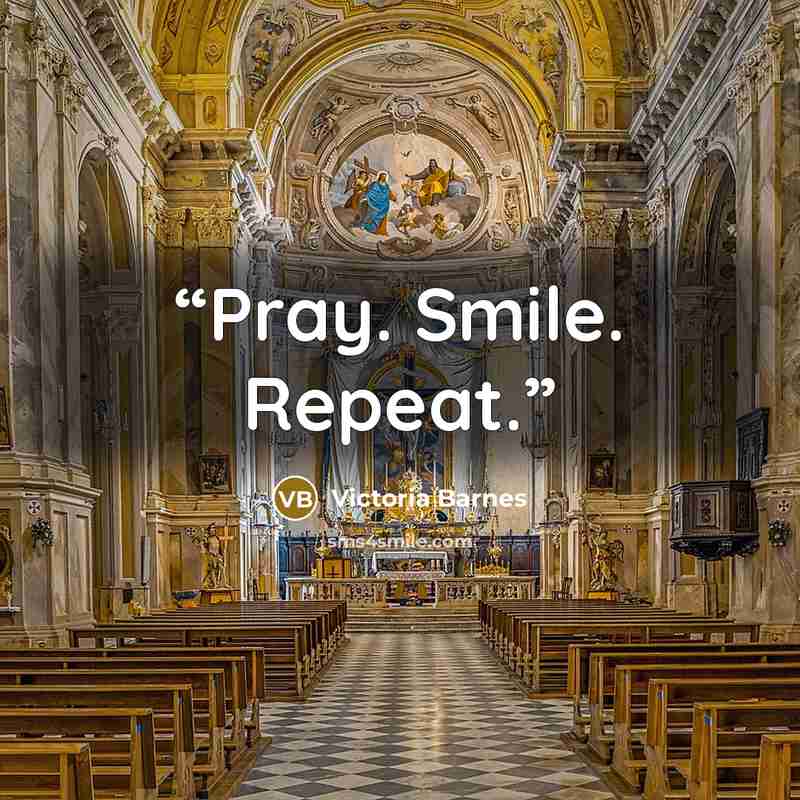 “Pray. Smile. Repeat.” quote by Victoria Barnes