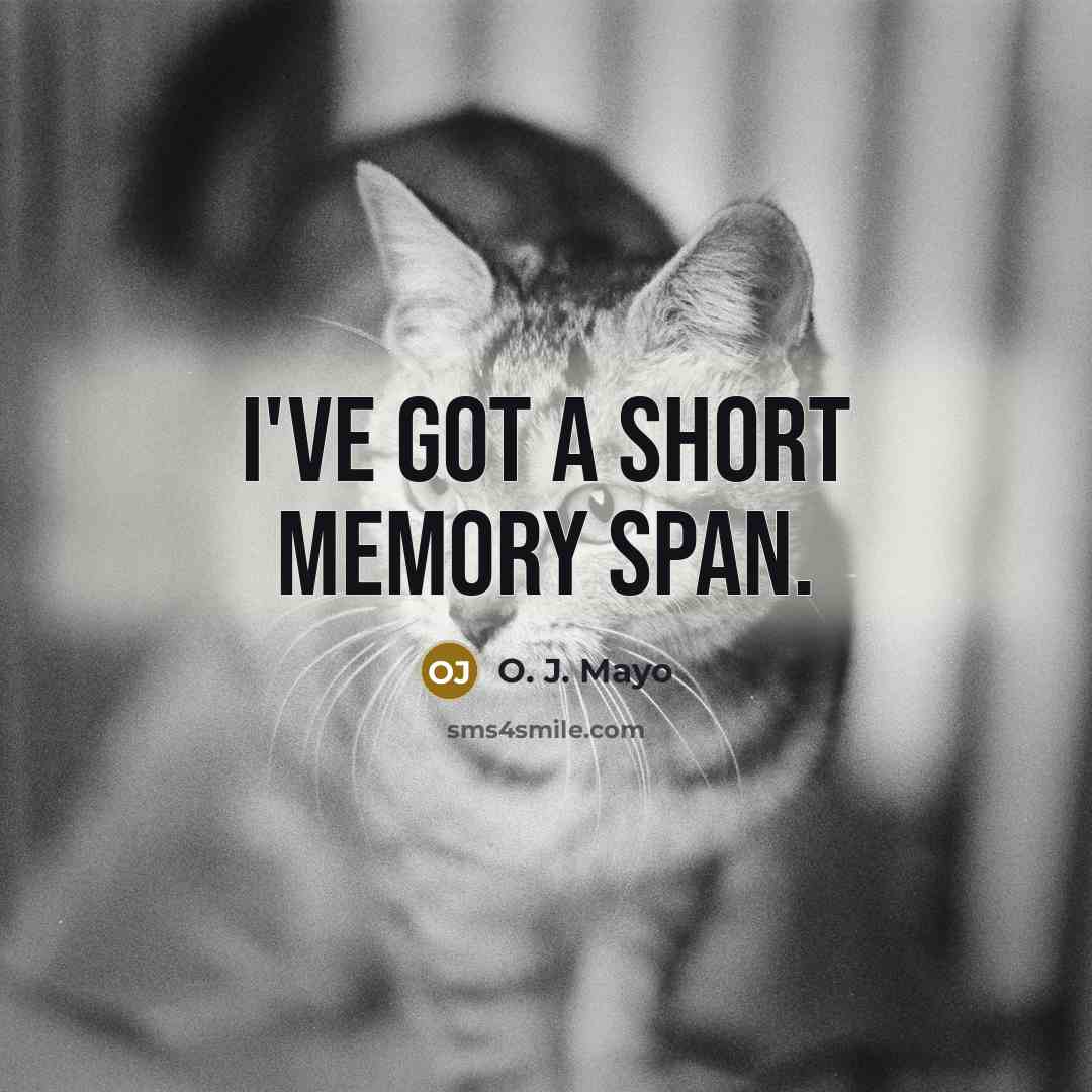 “I've got a short memory span.” quote by O. J. Mayo