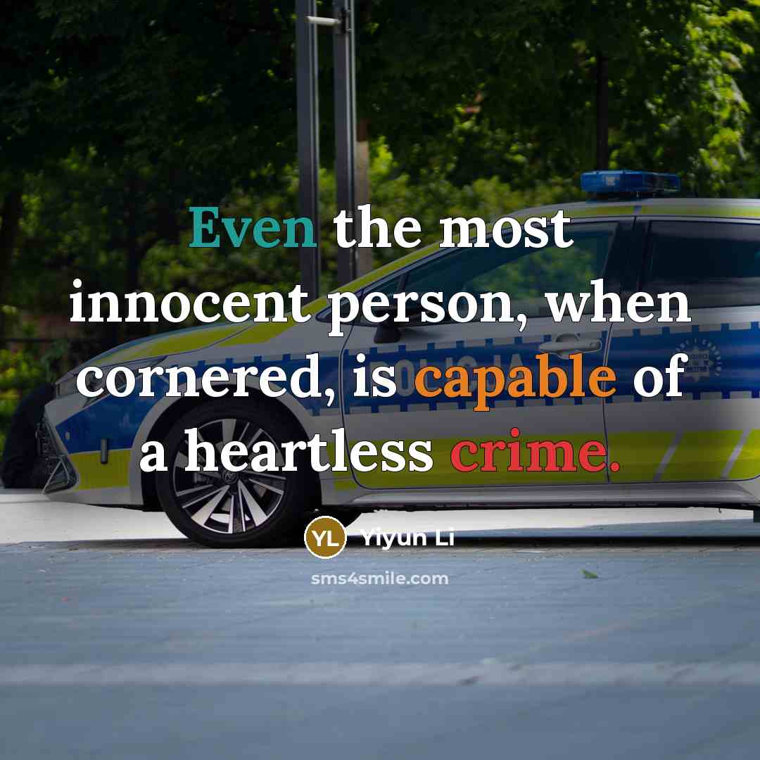 “Even the most innocent person, when cornered, is capable of a heartless crime.” quote by Yiyun Li
