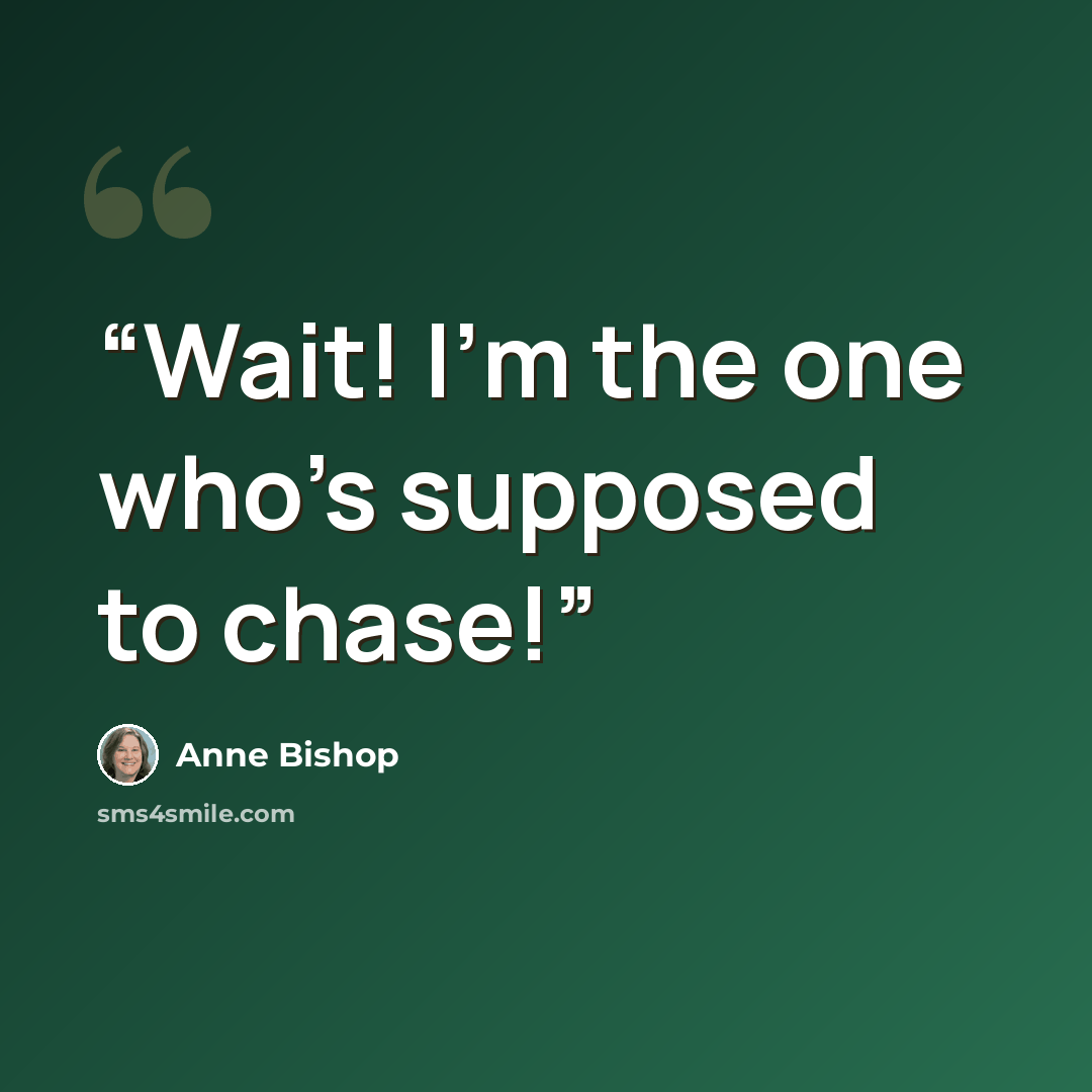 “Wait! I'm the one who's supposed to chase!” quote by Anne Bishop
