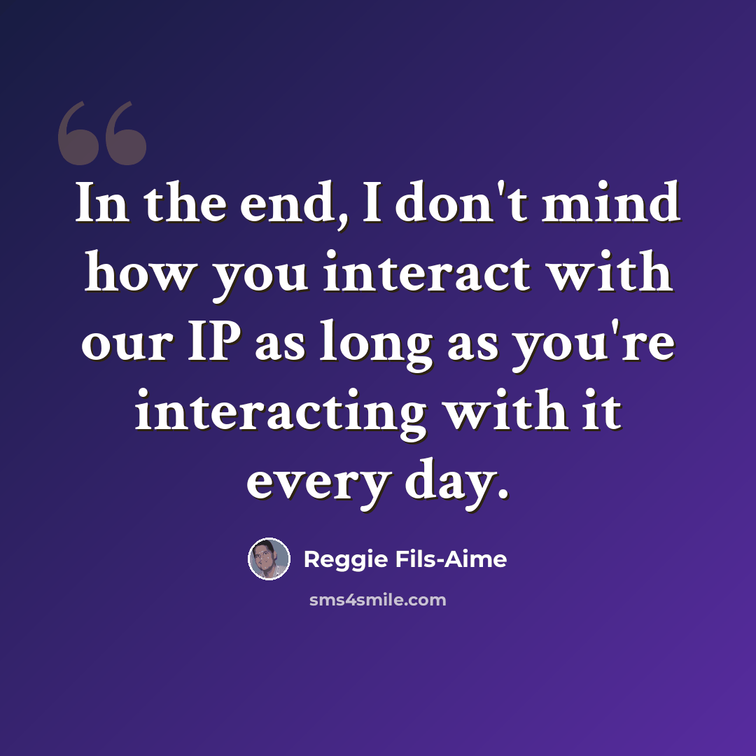 “In the end, I don't mind how you interact with our IP as long as you're interacting with it every day.” quote by Reggie Fils-Aime
