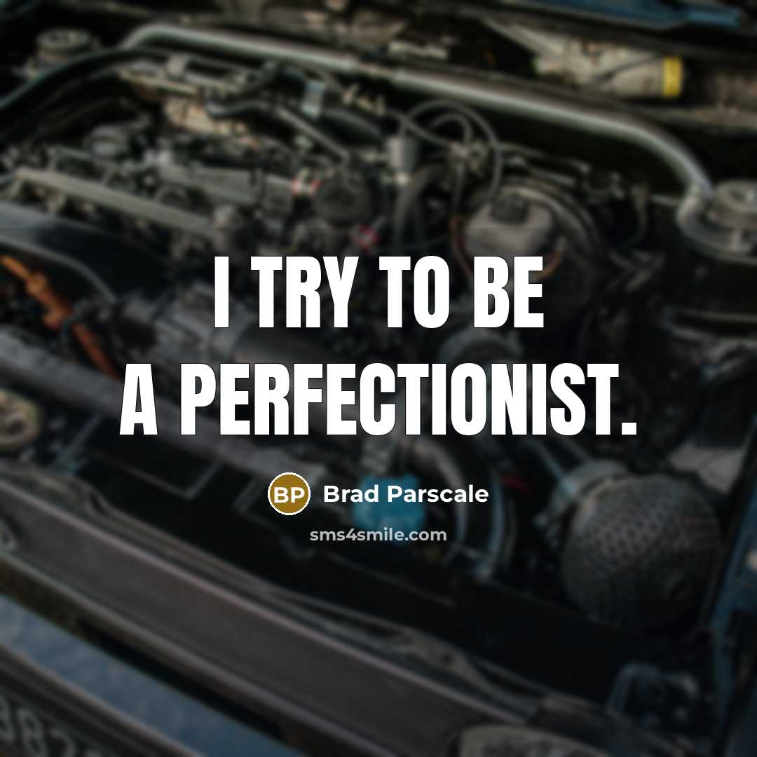 “I try to be a perfectionist.” quote by Brad Parscale