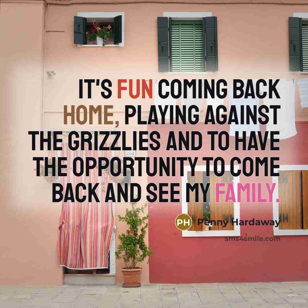 “It's fun coming back home, playing against the Grizzlies and to have the opportunity to come back and see my family.” quote by Penny Hardaway