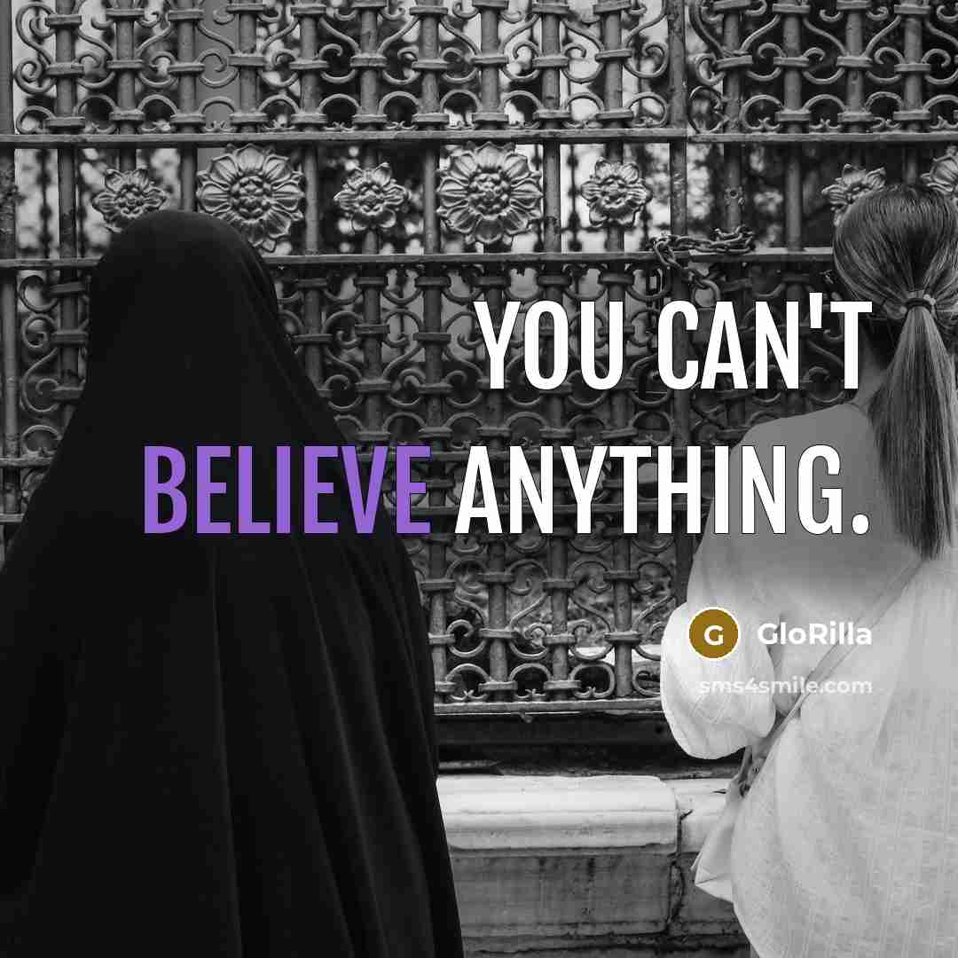 “You can't believe anything.” quote by GloRilla