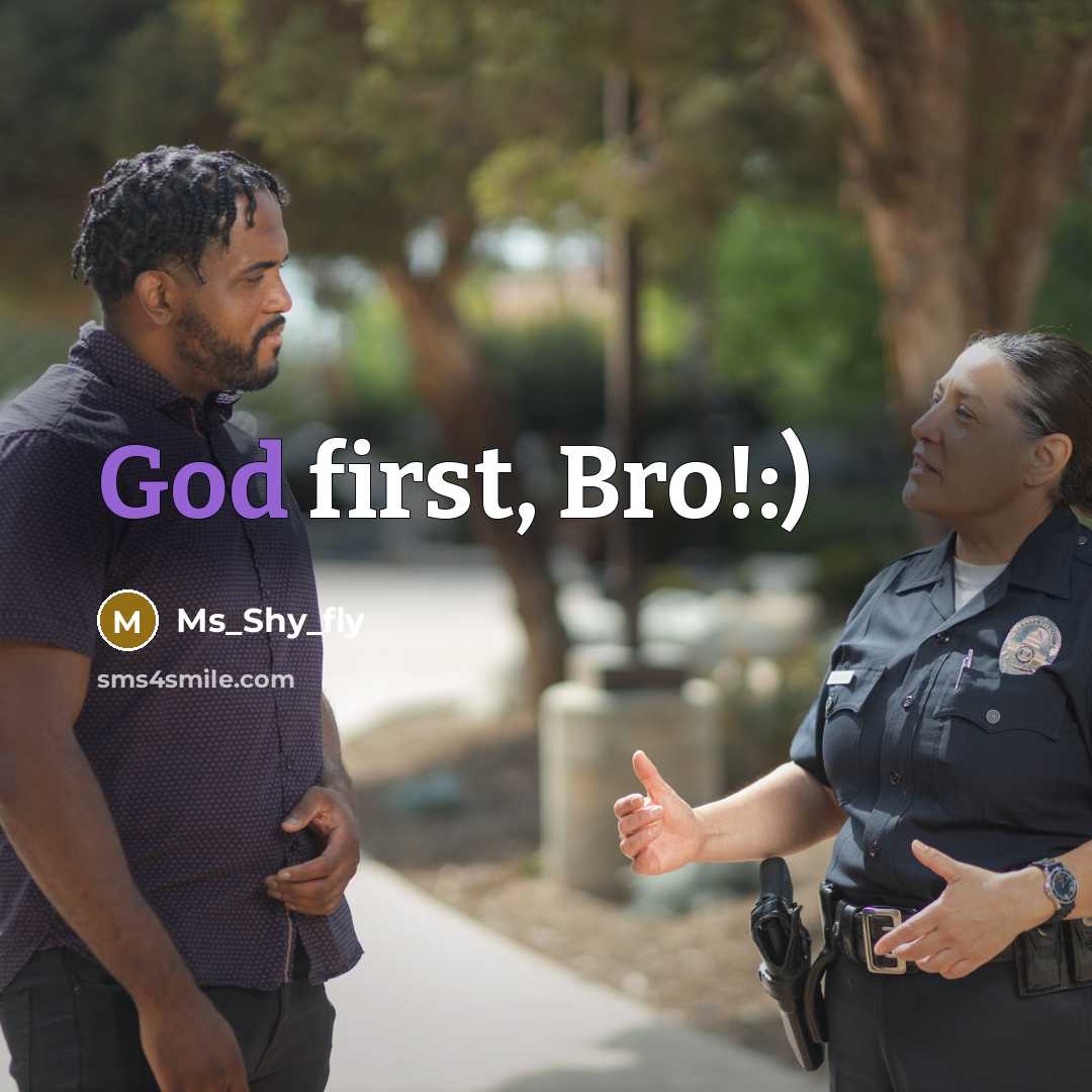“God first, Bro!:)” quote by Ms_shy_fly