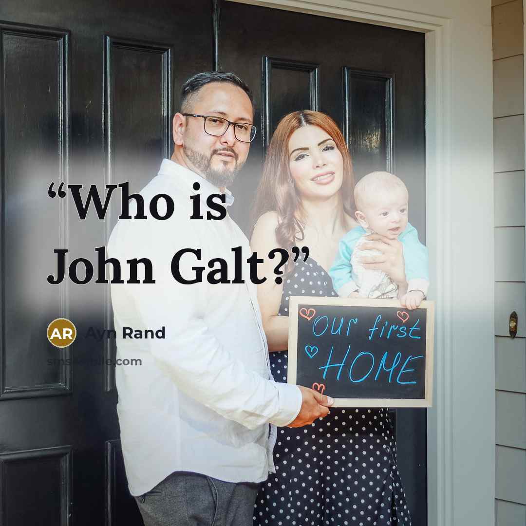 “Who is John Galt?” quote by Ayn Rand