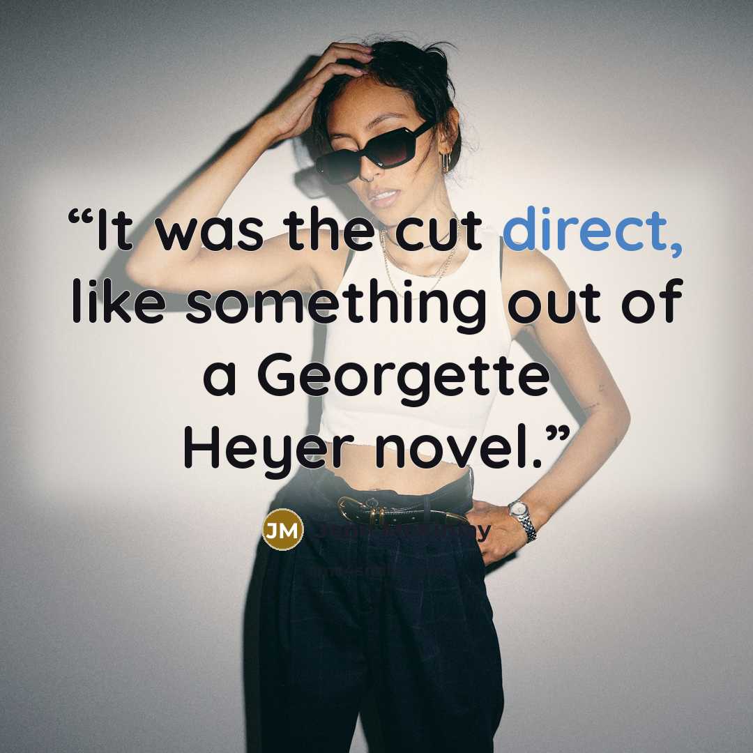 “It was the cut direct, like something out of a Georgette Heyer novel.” quote by Jenn McKinlay