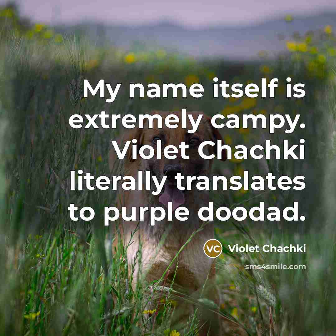 “My name itself is extremely campy. Violet Chachki literally translates to purple doodad.” quote by Violet Chachki