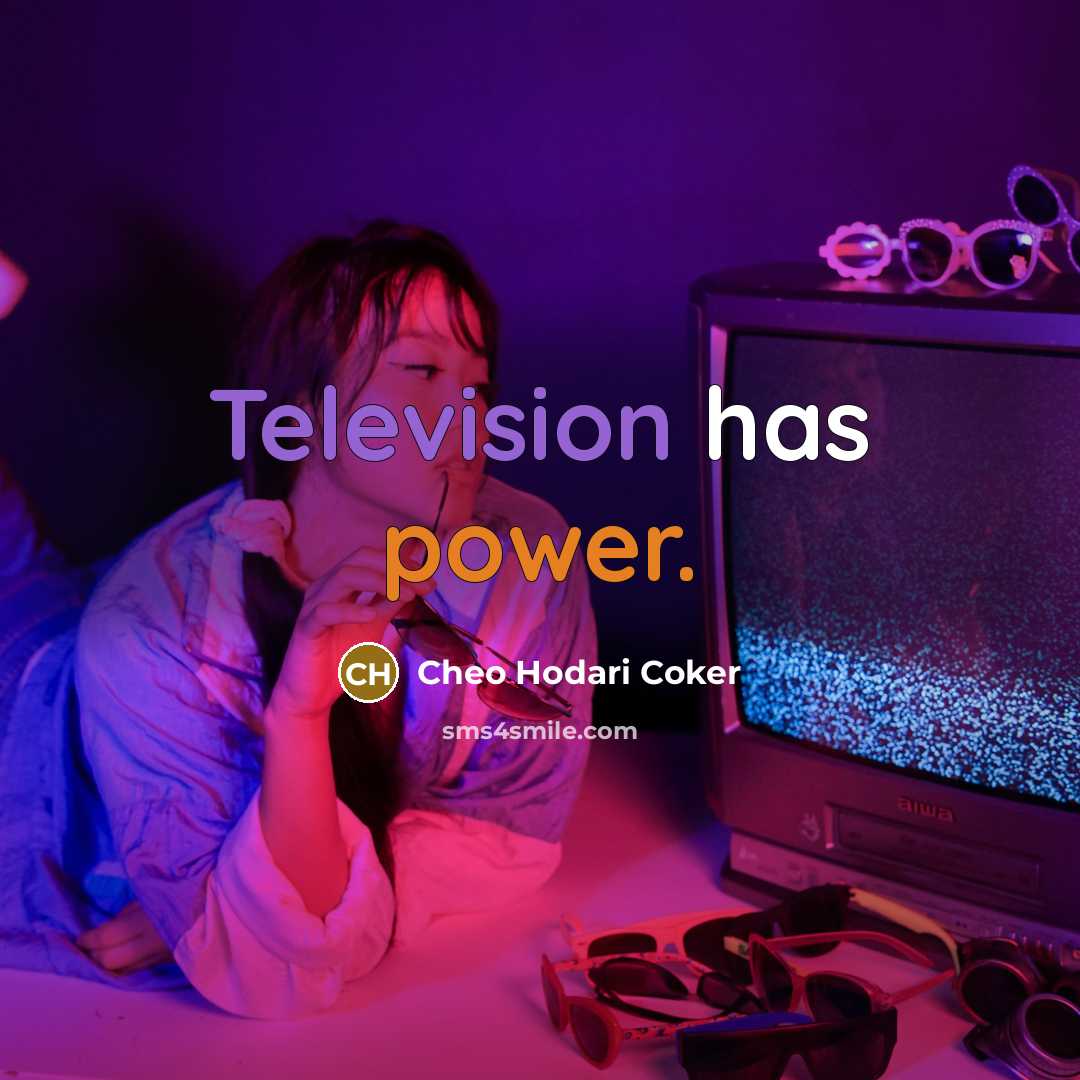 “Television has power.” quote by Cheo Hodari Coker