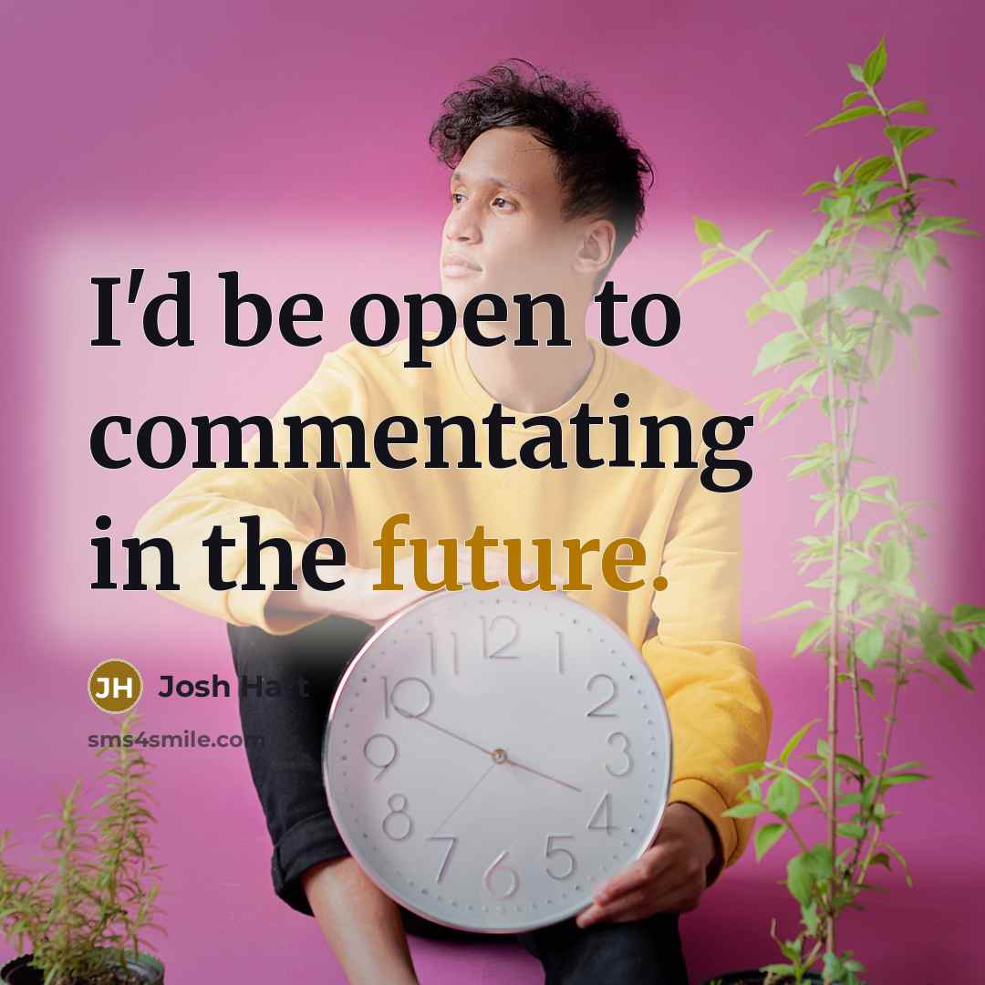 “I'd be open to commentating in the future.” quote by Josh Hart