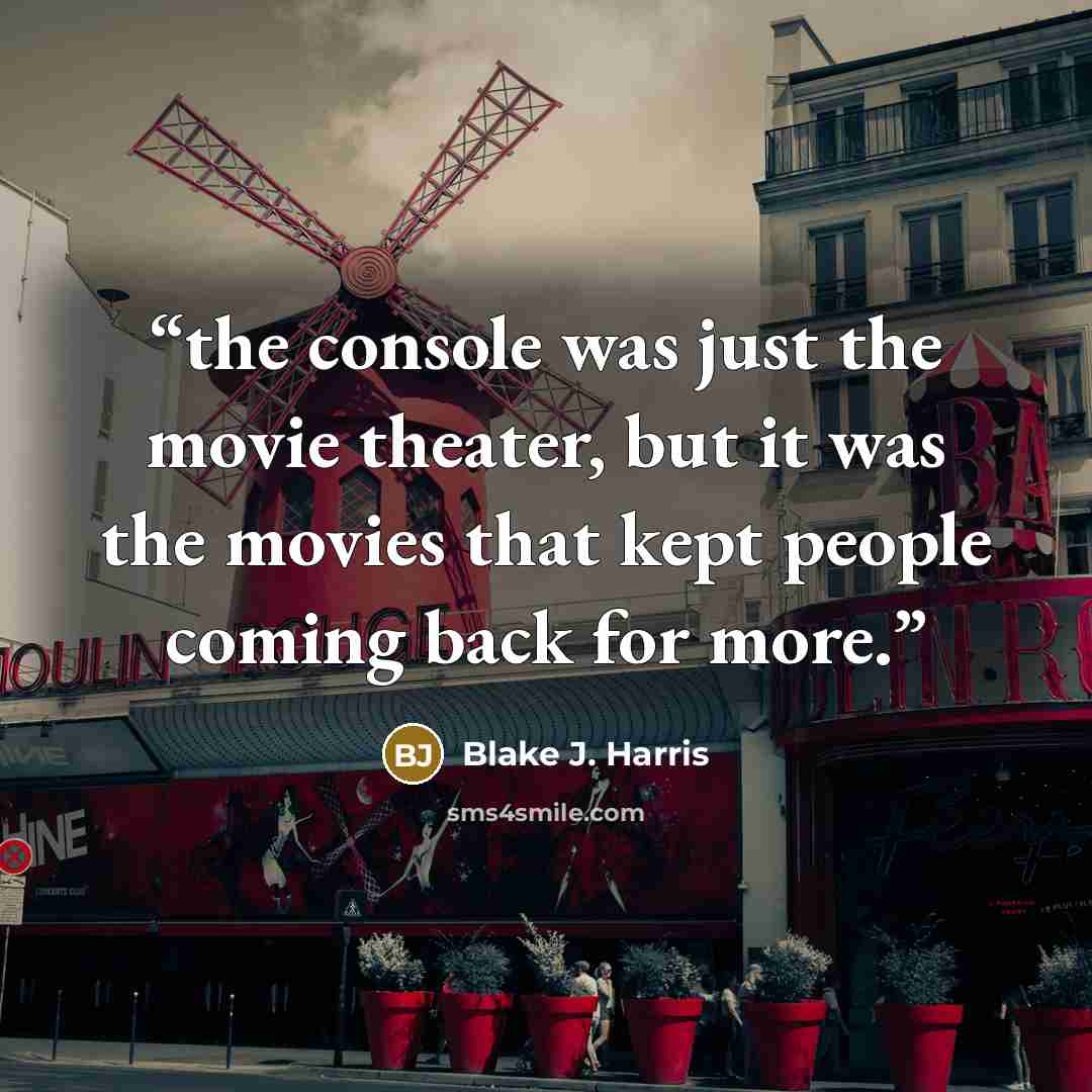 “the console was just the movie theater, but it was the movies that kept people coming back for more.” quote by Blake J. Harris
