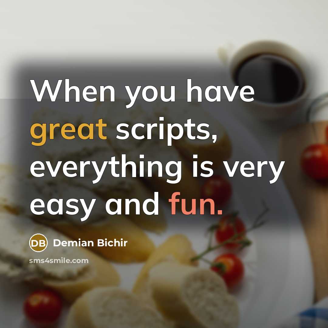 “When you have great scripts, everything is very easy and fun.” quote by Demian Bichir