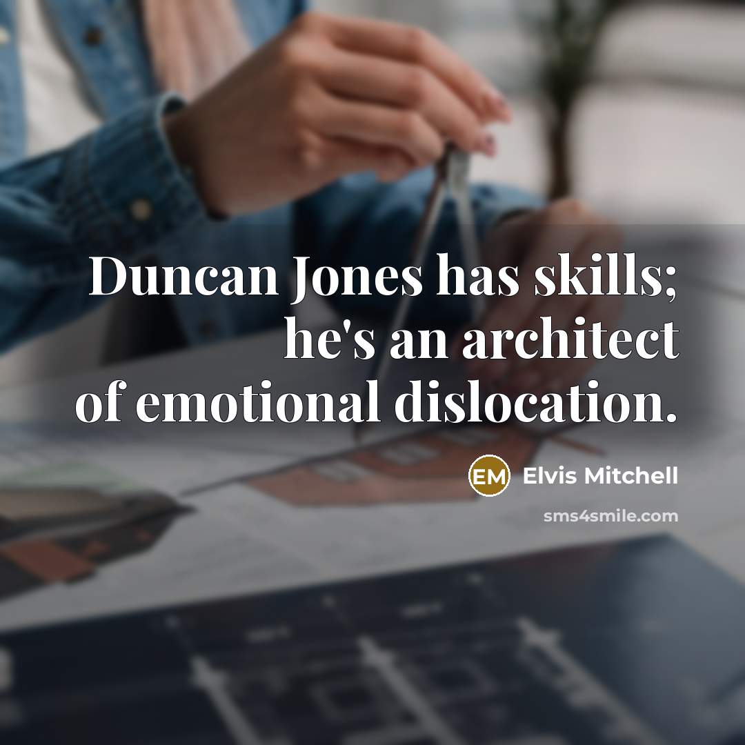 “Duncan Jones has skills; he's an architect of emotional dislocation.” quote by Elvis Mitchell