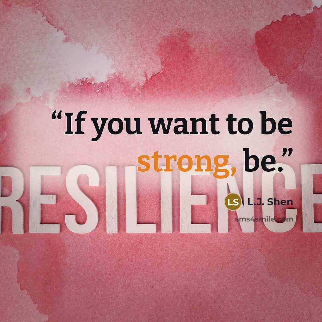 “If you want to be strong, be.” quote by L.J. Shen